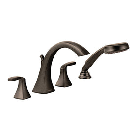 Voss Two Handle Roman Tub Filler Faucet Trim Kit with Handshower
