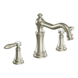 Weymouth Two-Handle High Arc Roman Tub Faucet with Cross Handles