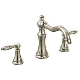 Weymouth Two-Handle High Arc Roman Tub Faucet with Cross Handles