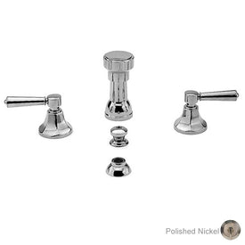 Metropole Two Handle Bidet Faucet with Drain