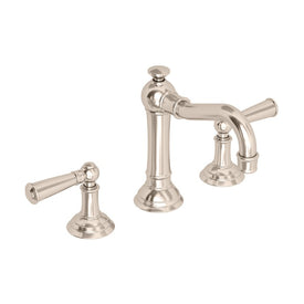 Jacobean Two Handle Widespread Bathroom Faucet with Drain