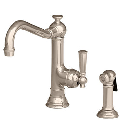 Jacobean Single Handle Kitchen Faucet with Side Sprayer