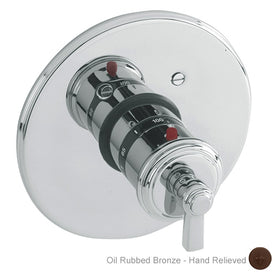 Miro Round Thermostatic Valve Trim with Lever Handle