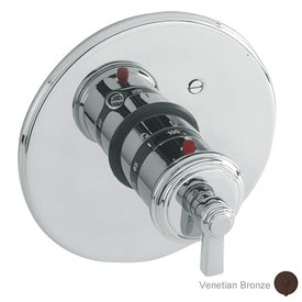 Miro Round Thermostatic Valve Trim with Lever Handle