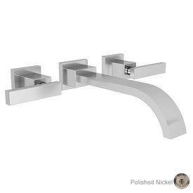 Secant Two Handle Wall-Mount Bathroom Faucet