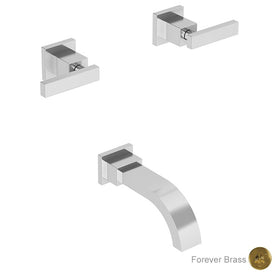 Secant Two Handle Wall-Mount Tub Filler Faucet
