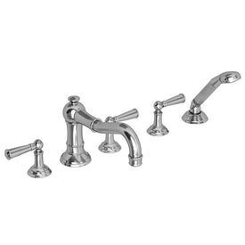 Jacobean Two Handle Roman Tub Filler Trim with Handshower
