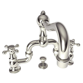 Chesterfield Two Handle Widespread Bathroom Bridge Faucet with Drain