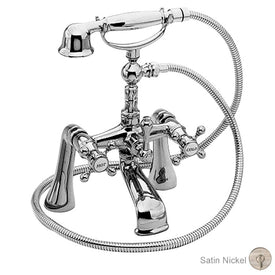 Chesterfield Two Handle Deck-Mount Tub Filler with Handshower