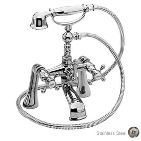 Chesterfield Two Handle Deck-Mount Tub Filler with Handshower