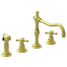 Chesterfield Two Handle Widespread Kitchen Faucet with Side Sprayer