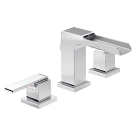 Ara Two Handle Widespread Bathroom Faucet with Channel Spout