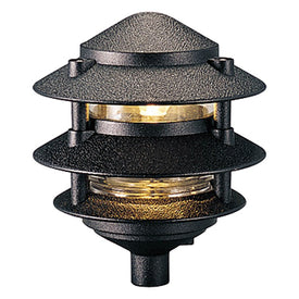 Outdoor Light Pagoda 1 Lamp Black Glass or Shade Clear cCSAus