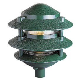 Outdoor Light Pagoda 1 Lamp Green Glass or Shade Clear cCSAus