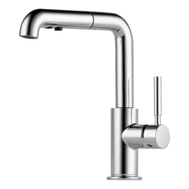 Solna Single Handle Single Hole Pull Out Kitchen Faucet with Lever Handle