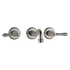 Tresa Two Handle Wall-Mount Bathroom Faucet with Lever Handles