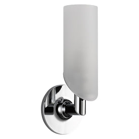 Odin Single Light Bathroom Wall Sconce with Glass Diffuser