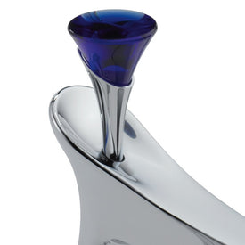 RSVP Blue Glass Finial for Vessel Sink Faucet