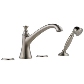 Baliza Two Handle Roman Tub Faucet with Handshower without Handles