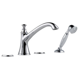 Baliza Two Handle Roman Tub Faucet with Handshower without Handles