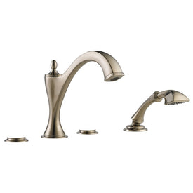 Charlotte Two Handle Roman Tub Faucet with Handshower without Handles