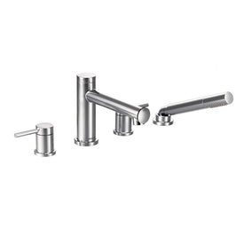 Align Two Handle 4-Hole Roman Tub Faucet with Handshower