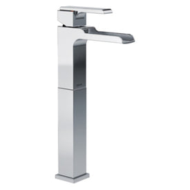 Ara Single Handle Bathroom Faucet with Channel Spout for Vessel Sinks without Drain
