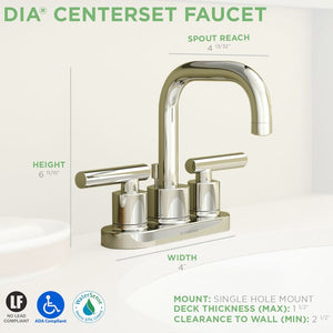 SLC-3512-1.5 Bathroom/Bathroom Sink Faucets/Centerset Sink Faucets