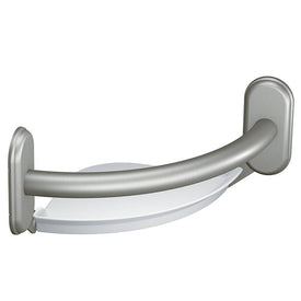 Home Care 9" Curved Grab Bar with Corner Shelf