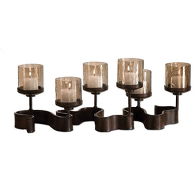 Ribbon Metal Candle Holders