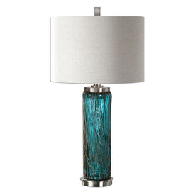 Almanzora Blue Glass Lamp