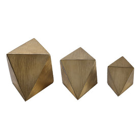 Rhombus Champagne Accents Set of 3
