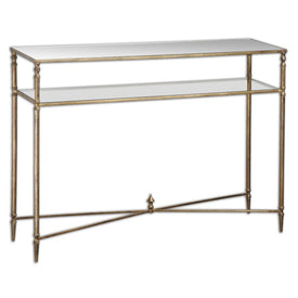 Henzler Mirrored Glass Console Table