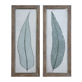 Tall Leaves Framed Wall Art by Grace Feyock Set of 2