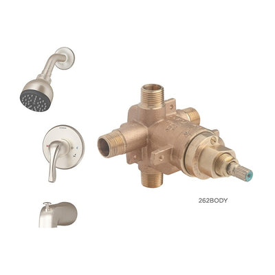 Product Image: 9602-PLR-1.5-STN Bathroom/Bathroom Tub & Shower Faucets/Tub & Shower Faucet with Valve