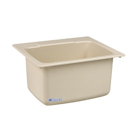 22"W x 25"D Self-Rimming Utility Sink with Rear Drain