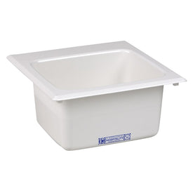 15"W x 15"D Drop-In Bar Sink with Center Drain