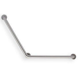 Caregiver 30" x 30" 90-Degree Angled Stainless Steel Grab Bar
