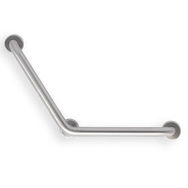 Caregiver 16" x 16" 120-Degree Angled Stainless Steel Grab Bar