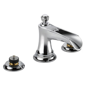 Rook Two Handle Widespread Channel Spout Bathroom Faucet without Handles