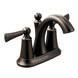 Wynford Two Handle High Arc Centerset Bathroom Faucet with Pop-Up Drain