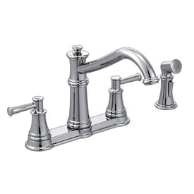 Belfield Two Handle High Arc Kitchen Faucet with Sprayer