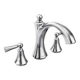 Wynford Two Handle Roman Tub Faucet with Lever Handles