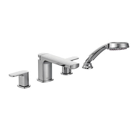Rizon Two Handle Roman Tub Faucet with Handshower