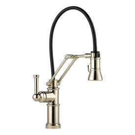 Artesso Single Handle Kitchen Faucet with Articulating Arm