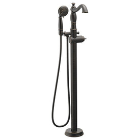 Traditional Single Handle Floor Mount Tub Filler without Handle