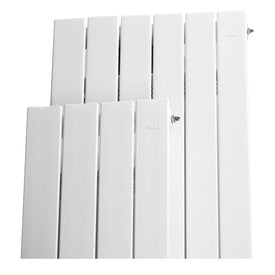 3' H Six-Panel Vertical Hydronic Radiator - Runtal White