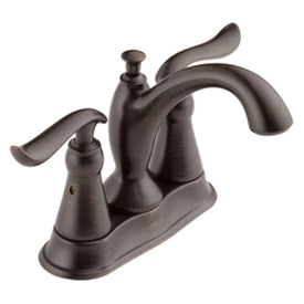 Linden Two Handle Centerset Bathroom Faucet with Drain
