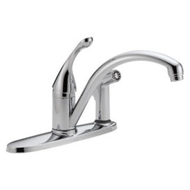 Collins Single Handle Kitchen Faucet with Integral Sprayer