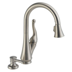 Talbott Single Handle Pull Down Kitchen Faucet with Soap Dispenser